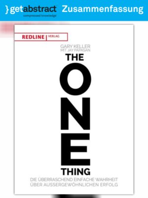 cover image of The One Thing (Zusammenfassung)